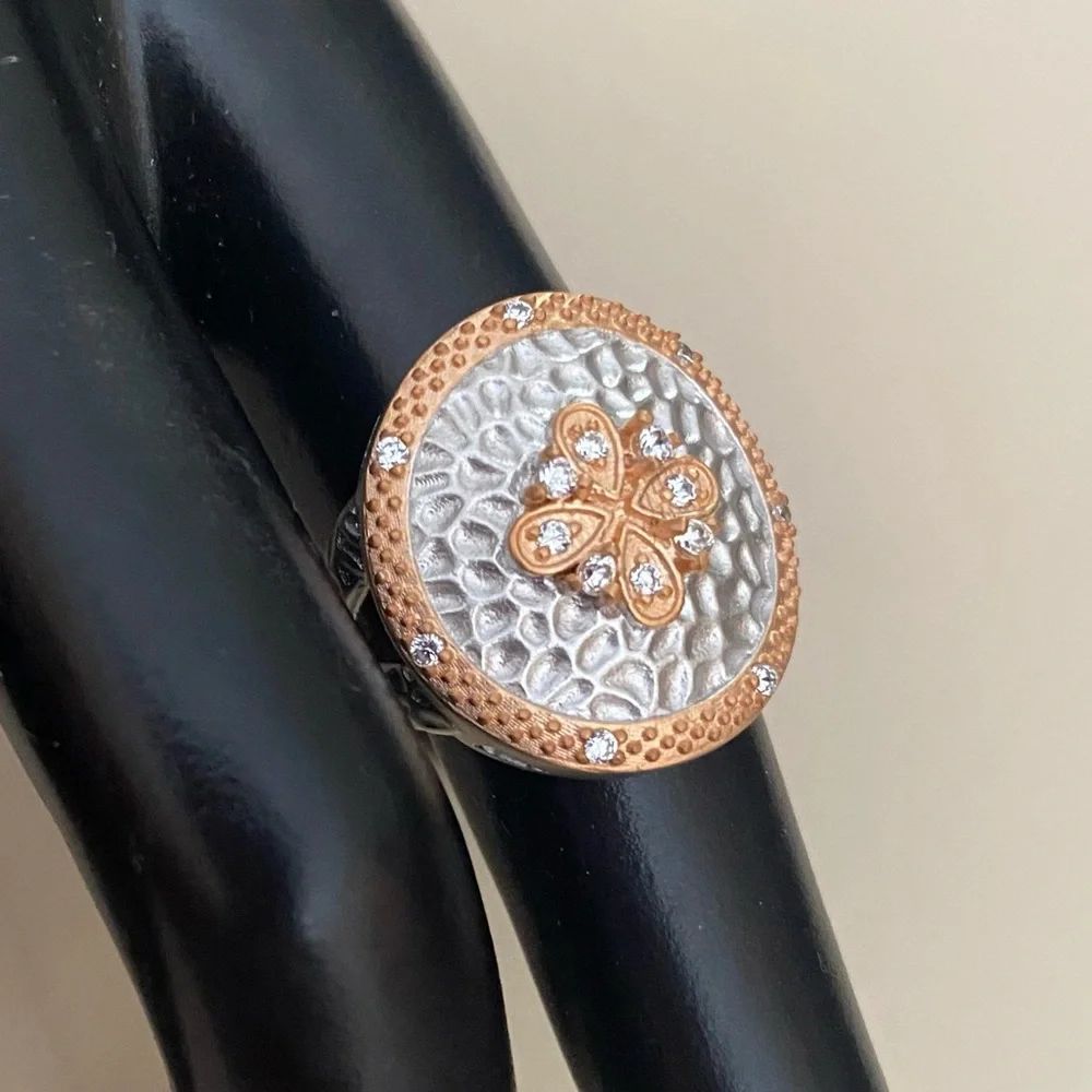 Freida Rothman Clover Shield ring - Picture 3 of 9